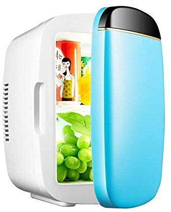 ABBNIA Nevera eléctrica portátil, refrigerador para Coche de 6L, mininevera compacta de bajo Ruido para Coche y refrigeración para Coche y hogar (Azul)