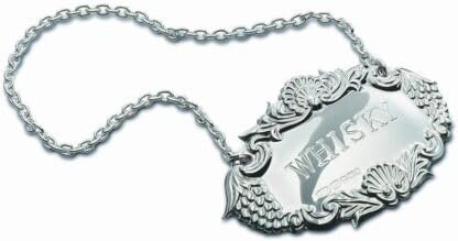 Decanter Label Port Solid Sterling Silver 925 Made & Hallmarked in Birmingham Gift Boxed