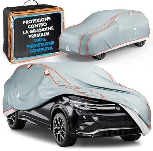 WALSER Bâche de Voiture Anti-grêle,Housse de Protection Anti-grêle, Certifié par Le TÜV Autriche* bâche Contre la grêle Perma Protect Complete, Couverture de Garage Taille 6 Gris