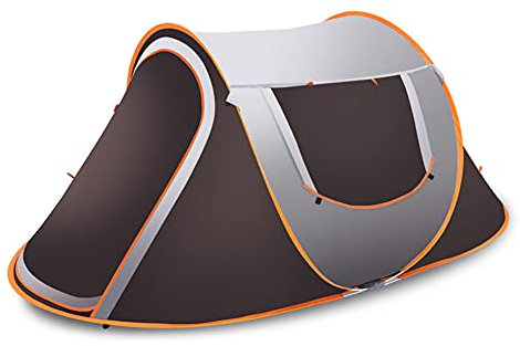 CRBUDY Zelt Pop-Up-Zelt Vollautomatisches kompaktes Kuppelzelt mit Tragetasche Ideal für Camping Garten Wandern Leichtes Familienzelt Selbstfahrendes Strandzelt