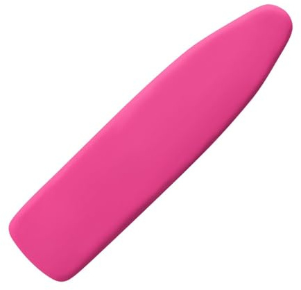 Treer Copri ASSE da Stiro Tinta Unita, Copriasse da Stiro Universale con Bordo Elastico, Copertura ASSE da Stiro per 132-139cm x 33-40cm ASSE da Stiro, Resistente allo Sporco (Rosa Rossa)