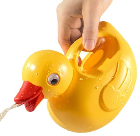 Linda Regadera De Pato - Regadera De Jardín Pequeña, Macetas De Pato Amarillo De Dibujos Animados | Juguetes Seguros para Regadera Interior para Piscina, Regaderas Ligeras con Forma De Pato para