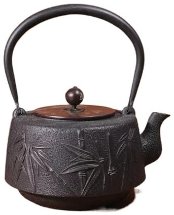 Teiera Bollitore, Teiera in Ghisa, Bollitore for il Tè, Teiera in Ghisa dal Design Tradizionale Giapponese con Colino for il Tè in Acciaio Inox Teiere