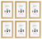 Halinuia 6 Pezzi Cornice per Foto 10x15 cm, Cornici da Muro e da Tavolo Portafoto Cornici Foto Set, Appendi Foto Decorazione per Casa Ufficcio Camera Soggiorno