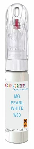 SCOOBYS PAINTS BACK IN THE MIX Paint Touch Up Pen For Mg Pearl White Wsd Scratch Removal Car Repair