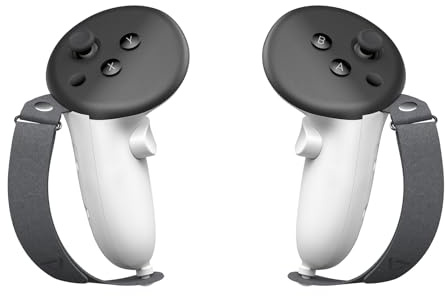 PRISMXR Funda de Agarre Controlador compatibles con Meta Quest 3/3S, correa de mano suave ajustable que se adapta a diferentes tamaños de mano