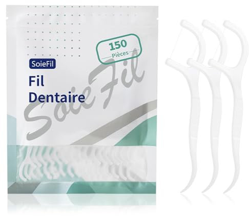 150 pièces, Fil dentaire SoieFil, fourchette interdentaire, bâtonnets portables, soins dentaires pour toute la famille