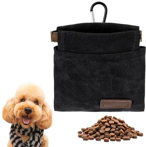 SynHHergyx Leckerlitasche Für Hunde Futterbeutel Hundetraining Klein, Hunde Apportierbeutel, Wasserdicht Hundeleckerli Tasche, Hundetasche Leckerli für Klein Leckerli Tasche