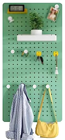 Générique Kit de Rangement Mural en Panneau perforé, Organisateur Mural en métal avec Crochet, Rangement pour la Maison et Le Bureau, étagère de Rangement pour la Cuisine (Couleur : Style 3)