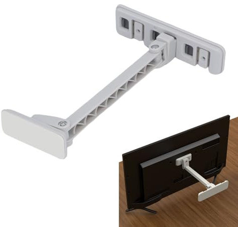 Asixxsix Correas de Seguridad de TV, Muebles Anti -punta Ajustables Anclajes de Pared para la Prueba de Bebés, Pantallas Planas Seguras a la Pared, el Gabinete, el Soporte o el