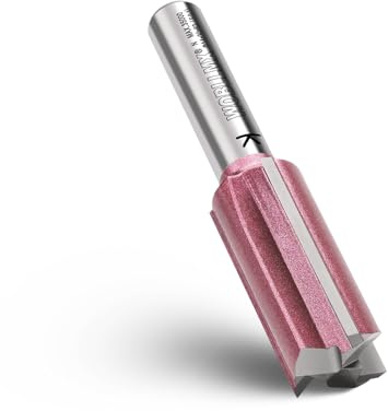 WOBLLMX Fresa per scanalature a 3 tagli con gambo da 8 mm, Ø18 mm Lunghezza di lavoro 30 mm in metallo duro professionale, fresa per scanalature standard per legno, compensato, accessori per frese