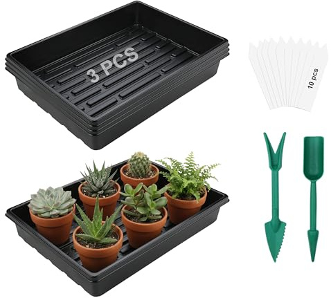 Chicpant 3 Pezzi Vassoi Semenzaio Germinazione Vassoio Coltivazione