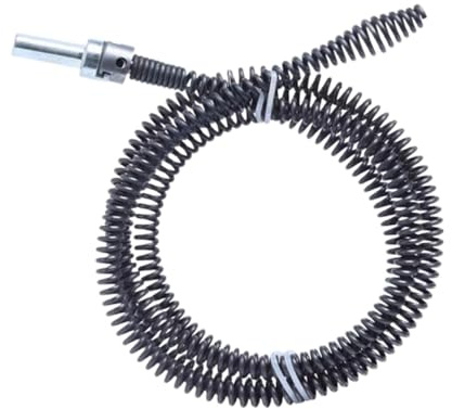 Milageto Desatascador de desagües con cable, recogedor de flexible, herramienta para desatascar fregaderos, taladro, limpiador de tuberías para, 500 Cm