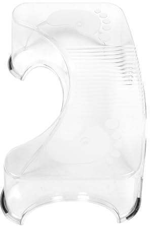 PAMINGONO Sgabello Trasparente per Bagno Multiuso Supporto per Wc, Antiscivolo e Portatile, Sgabello da Vasino Piccolo e Adulti, per Toilette e Formazione del Corretto Uso del Water
