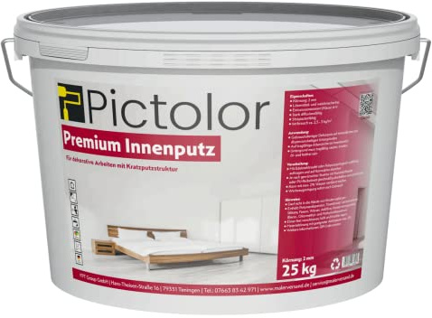 Pictolor Premium-Innenputz 25kg Körnung: 2mm