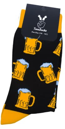 TwoSocks lustige Socken Damen Herren witzige Strümpfe als Geschenk Einheitsgröße