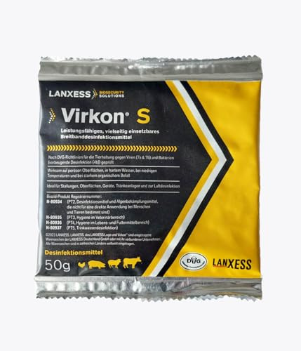 Virkon S 9x50 g Sachets - viruzides Breitband-Desinfektionsmittel - gegen Viren, Bakterien & Pilze