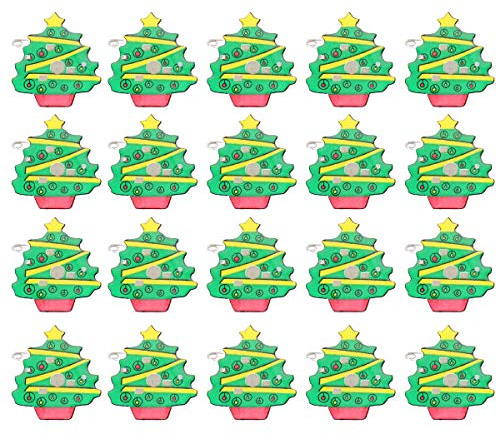 Amosfun 25 stücke led leuchten weihnachtsbäume broschen emaille pins Abzeichen Weihnachtsfeier bevorzugt schmuck für Kinder Erwachsene