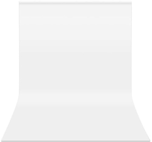 YAYOYA White Backdrop for Photoshoot, 10x20FT Large Photo Backdrop Curtain | Dual-sided design, high density polyester, collapsible seamless, large background screen for photography video studio & party