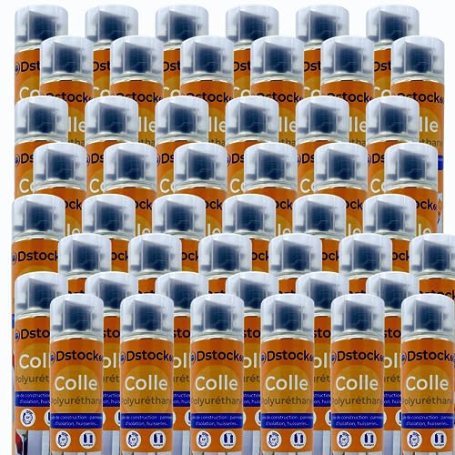 DSTOCK60-36 colles de montage polyuréthane pistolable - Colle polyuréthane non expansive - Pour le collage et montage de matériaux isolants, panneaux XPS et EPS, rouleaux d'étanchéité toiture bitume