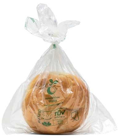 bioMat Kompostierbare Frischhaltebeutel 4l, 75 Stk. Gefrierbeutel, Premium-Qualität, Klimaneutral, Made in Germany