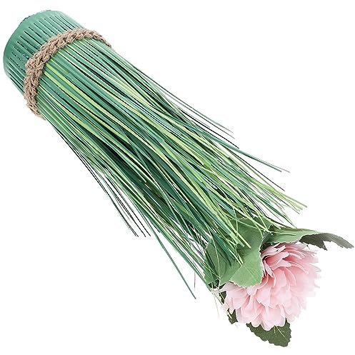 CAXUSD Künstliches Zwiebelgras in Rosa für Deko und Blumenarrangement