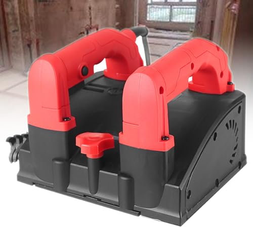1180W Elektrischer Wandhobel Schleifer Putzfräse Mauerfräse Hobeltiefe 1-4mm, für Putzwand/Zementwand