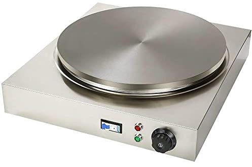 Sartén para Panqueques De Acero Inoxidable, Calefacción Eléctrica/Sartén Antiadherente A Gas para Hacer Crepes, Máquina para Hacer Panqueques con Control De Temperatura, Adecuada P,Gas-45cm