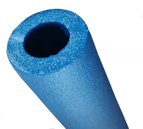 xjdagaoge Schaumstoffschlauch, Rohrisolationsrohr, Farbige Schutzisolationsbaumwolle, Geeignet für Klimaanlagen, Wasserrohrschutzhüllen(Blue,7 * 20mm/0.8 * 0.7in)