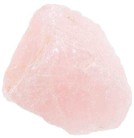 Holibanna Rose Quartz Stone Ornaments Quartz Crystal Home Decor Crystal Decorative Stones for Office Desk Garden Decorative Rough