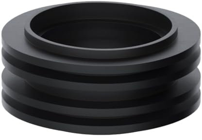 PlumbEZ Raccord universel en caoutchouc noir pour réservoir de chasse d'eau – Joint conique de chasse d'eau bas niveau crée un joint interne sans fuite entre le tuyau et la cuvette des toilettes