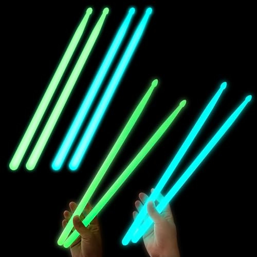Baquetas Luminosas, 8 Piezas Baquetas Bateria, Baquetas Tambor, Palillos Tambor Para Fiesta Eventos Nocturnos