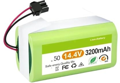 Batería De Iones De Litio De 14,4 V, Compatible Con Conga, Excellence 950, 990, 1090, 1790 Y 1990, Deebot N79S, N79 DN622, Eufy Y RoboVac 11S 12 X500.(14.4V 3200mAh)