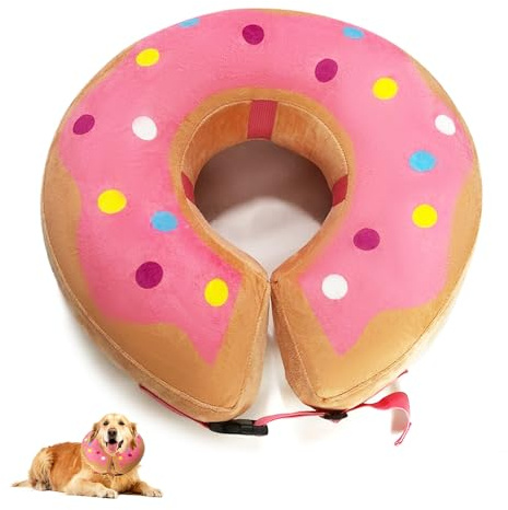 HMCEY Aufblasbare Halskrause Hund,Schutzkragen Hund,Hundekragen Leckschutz,Einstellbarer Halskrause Katze Weich,Katzenkragen,Kragen für Hunds Nach Op,Wiederherstellung Halsband für Genesung Nach