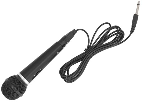 RiToEasysports Microfono Vocale Cablato Portatile Professionale con Nucleo a Bobina Dinamica, Cotone con Cancellazione del Rumore, Materiale Plastico