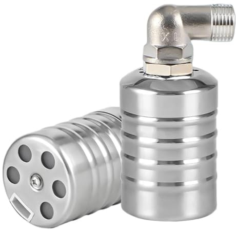 Schwimmerventil zur Wasserstandskontrolle 1-5 STÜCKE 304 Edelstahl Schwimmendes Kugelventil Automatische Wasserstandsregelung Schwimmerventil Wassertank Wasserturm Absperrventil(1PCS,CR04)