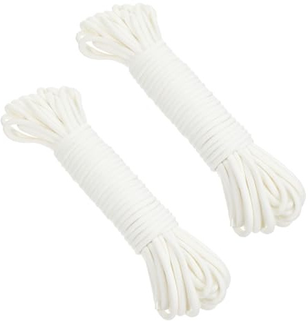 Didiseaon Lot de 2 Cordons à Mèche d'Arrosage Automatique en Coton 6 MM X 20 M pour Pots de Fleurs Système Hydroponique DIY Irrigation Passive Fiable pour Jardin d'Intérieur et Entretien