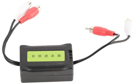 Erdschleifen-Rauschisolator |Reduzieren Sie statisches Rauschen und Brummen im Autoradio |Audioanschluss / 3,5-mm-Audiokomponente für Verstärker/Subwoofer/Computer