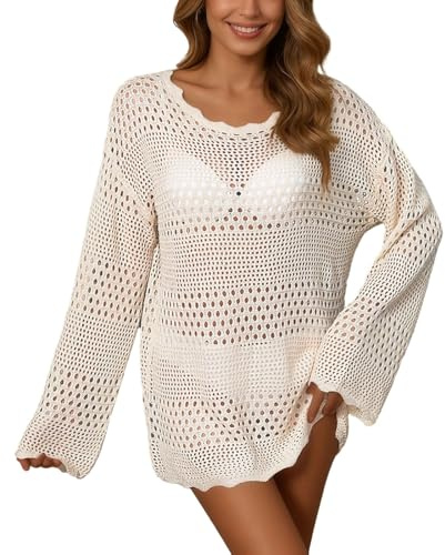 Vestido de Playa Mujer Moda Diseño Playero Verano Vestidos Tejidos Cover Ups Traje Baño Ropa