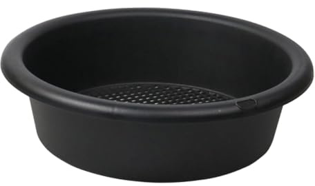 Gralara Setaccio per terriccio da Giardino, setaccio per terriccio, Rotondo per Attrezzi da Giardinaggio per Particelle e Pietre, Nero