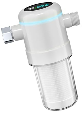 Prefiltro inteligente de pantalla de condición de agua para calentadores, sistemas de eliminación de contaminantes de múltiples capas, carcasa ABS permanente, instalación rápida, cartucho de filtro de