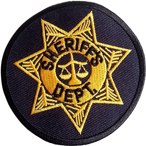 Aufnäher Patch Polizei Kleidung DIY Näh Motive (Sheriff Dept)