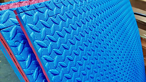 Lexys 10 x Steckmatte Bodenmatte blau/rot Matte 1m x 1m x 1,8cm geprüft nach DIN EN 71 NEU, Steckmatten, Steckmatte Baby, Steckmatte bodenmatte, Steckmatte Sport, Steckmatten Kinder