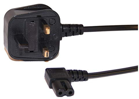 Right Angle 1M Long Mains Power Cable For skybox, sky plus HD box