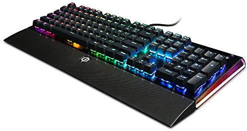 CyberpowerPC Skorpion K2 CPSK303 RGB Mechanical Gaming Keyboard with Kontact ™ Red (Linear) Mechanical Switches,Black