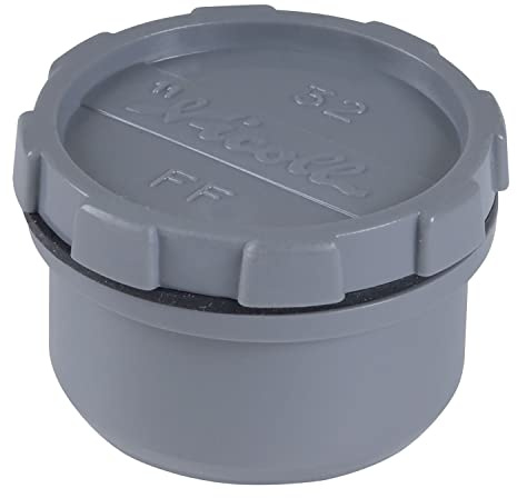 cyclingcolors Verschlusskappe aus PVC Stopfen Gewindestopfen Kappe Deckel rohr Muffenstopfen für Spülbecken, Abluftöffnung, Wasserablauf, 50mm