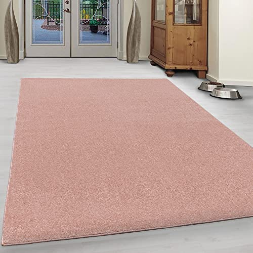 Giantore Uni Kurzflorteppich Wohnzimmer Schlafzimmer Flachflorteppich