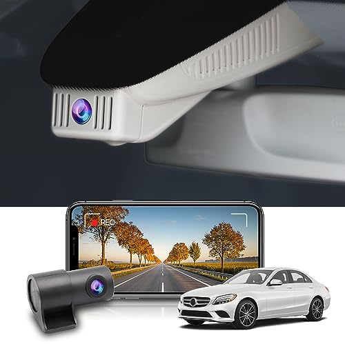 Fitcamx Dashcam Auto Vorne Hinten 2160P+1080P Passend für Mercedes-Benz GLC C-Klasse(Modelle 6133), OEM Dashcam 4K UHD Video WiFi, OEM Zubehör, G-Sensor, Loop-Aufnahm, WDR Dasch-cam, 128GB-Karte
