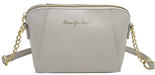 JENNIFER JONES Damen Umhängetasche Clutch Abendtasche Schultertasche | Kleiner Crossbody Bag, Reißverschluss, ideal für Freizeit, Shopping, Abend