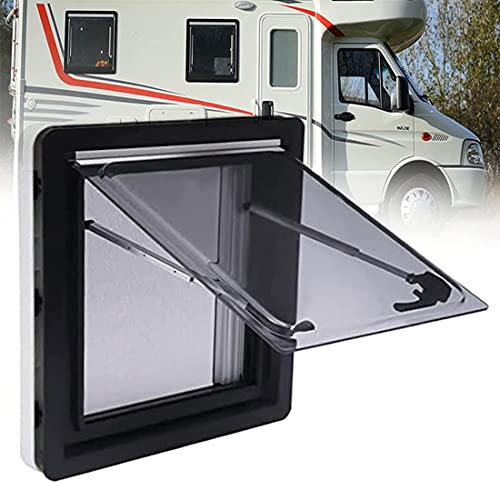 DPDZSW Fenêtre De Camping-Car, Fenêtre Latérale, Fenêtre Extérieure à Pousser pour Camping-Car, avec Toit Ouvrant Et Moustiquaire, pour Remorque De Camping-Car Et Caravane,500 * 500mm